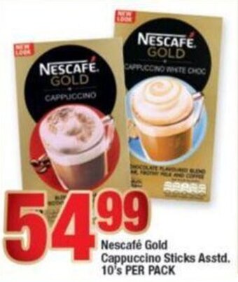 OK Foods Nescafé Gold Cappuccino Sticks asstd. 10's per pack offer