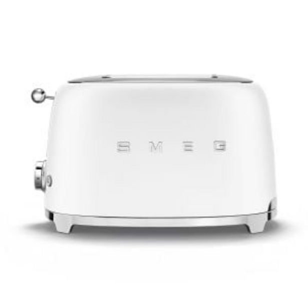 Smeg matte white retro 2 slice toaster tsf01whmsa offer at Hirsch's