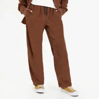 Men's brown co-ord corduroy straight leg pants