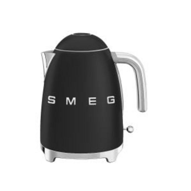 Smeg 1.7l matte black retro cordless kettle klf03blmsa offer at Hirsch's