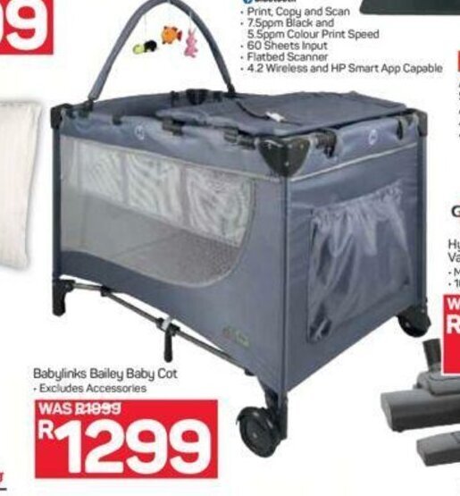 Pick n Pay Hypermarket Babylinks Bailey Baby Cot offer