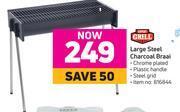 Game Expert grill large steel charcoal braai offer