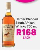 Harrier blended south african whisky-750ml each