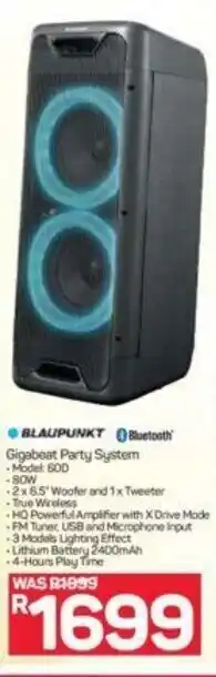 Pick n Pay Hypermarket Blaupunkt - Gigabeat Party System offer