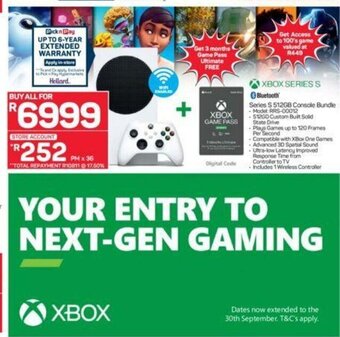 Pick n Pay Hypermarket Xbox Series S 512GB Console Bundle offer