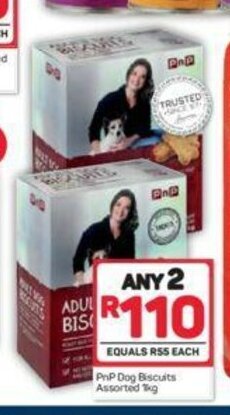 Pick n Pay Hypermarket PnP Dog Biscuits Assorted 1kg offer