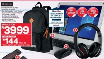 Pick n Pay Hypermarket Connex Swiftbook Pro Bundle offer