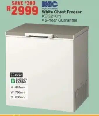 White Chest Freezer KCG210/1