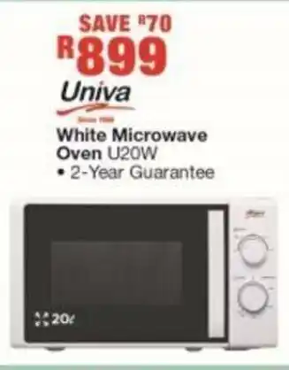 House & Home Univa White Microwave Oven U20W offer