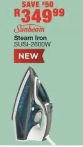 House & Home Sunbeam Steam Iron SUSI-2600W offer