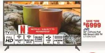 House & Home JVC 50" 127cm Full HD Smart LED TV LT-50N750A offer