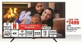 House & Home JVC 58" 146cm Ultra HD Smart TV LT-58N7115 offer