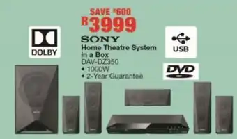 Sony Home Theatre System in a Box DAV-DZ350 1000W