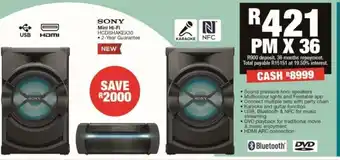 House & Home Sony Mini Hi-Fi HCDSHAKEX30 offer