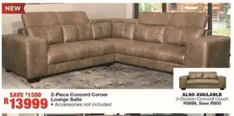 House & Home 2-Piece Concord Corner Lounge Suite offer