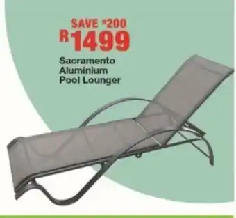 House & Home Sacramento Aluminium Pool Lounger offer