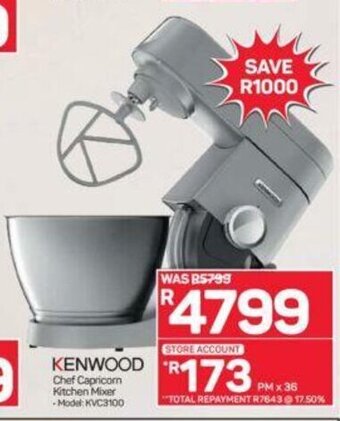 Pick n Pay Hypermarket Kenwood - Chef Capricorn Kitchen Mixer offer