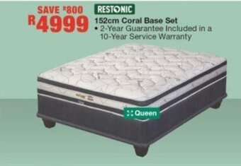 Restonic 152cm Coral Base Set