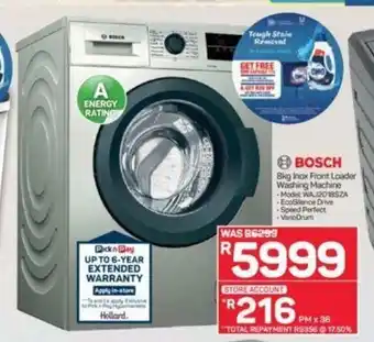 Pick n Pay Hypermarket Bosch - 8kg Inox Front Loader Washing Machine offer