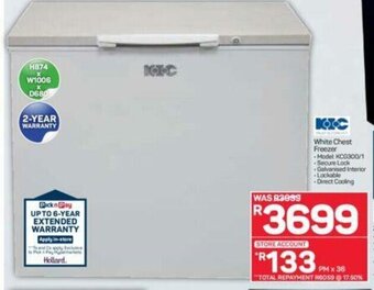 Pick n Pay Hypermarket KIC - White Chest Freezer offer