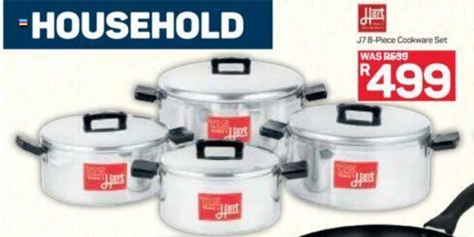 Hart - J7 8-Piece Cookware Set offer at Pick n Pay Hypermarket