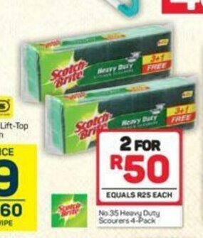 Pick n Pay Hypermarket Scotch Brite No. 35 Heavy Duty Scourers 4-Pack offer