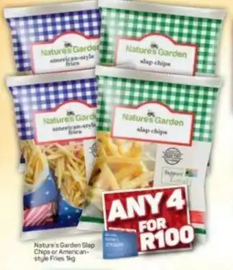 Pick n Pay Hypermarket Nature's Garden Slap Chips or American Style Fries 1kg offer