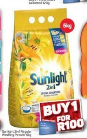 Pick n Pay Hypermarket Sunlight 2in1 Regular Washing Powder 5kg offer