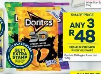 Pick n Pay Hypermarket Doritos 3D Bugles Assorted 100g offer