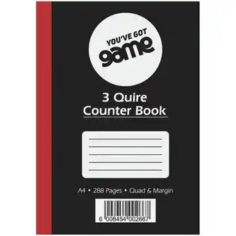 Game No brand game hard cover 3-quire 288pg quad margi offer