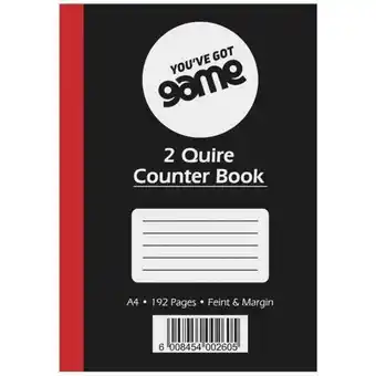 Game Game game hard cover 2-quire 192pg feint marg offer