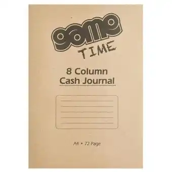 Game Game cash journal 8 column a4 72pg offer