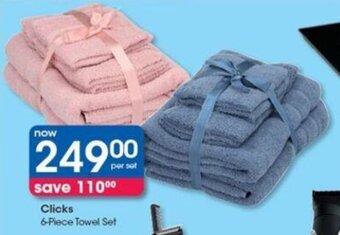 Clicks Clicks 6-Piece Towel Set offer