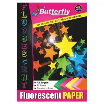 Game Butterfly flourescent paper 50 page offer