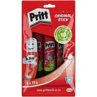 Game Pritt glue stick 22g 3pk offer