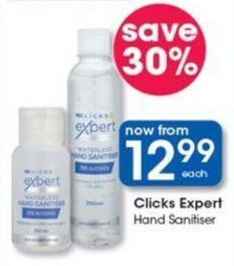 Clicks Clicks Expert Hand Sanitiser offer
