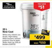 Builders Warehouse Fired earth new coat-20l offer