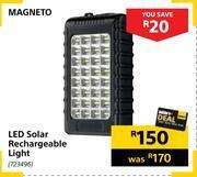Builders Warehouse Magneto led solar rechargeable light offer