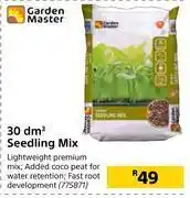 Builders Warehouse Garden master 30dm3 seedling mix offer