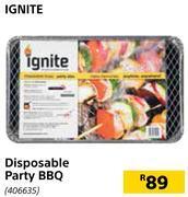 Builders Warehouse Ignite disposable party bbq offer