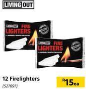 Builders Warehouse Living out 12 fire lighters-each offer