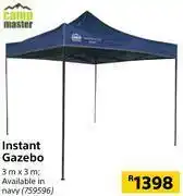 Builders Warehouse Camp master instant gazebo 3 m x 3 m offer