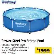 Builders Warehouse Bestway power steel pro frame pool-3.05m x 760mm offer