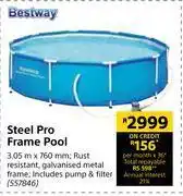 Builders Warehouse Bestway steel pro frame pool-3.05m x 760mm offer