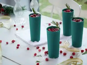 8 tall drinking tumblers (450ml)