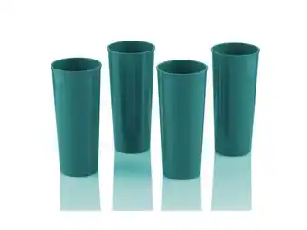 4 tall drinking tumblers (450ml)