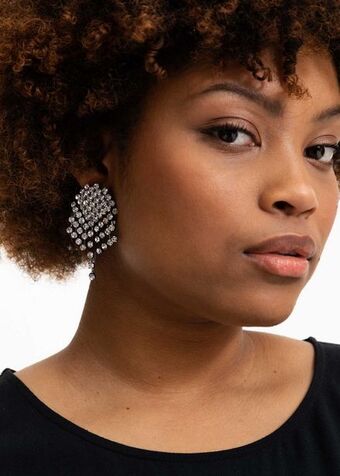 Woolworths Glam cascading diamante drop earrings offer