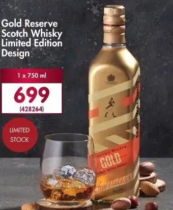 Makro’s liquor Johnnie Walker Gold Reserve Scotch Whisky Limited Edition Design 750ml offer