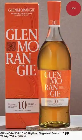 Makro’s liquor GLENMORANGIE 10 YO Highland Single Malt Scotch Whisky 750ml offer