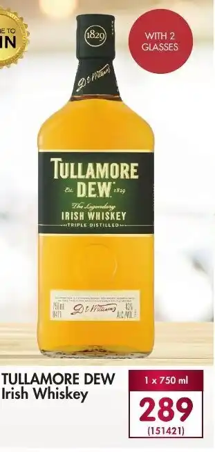 Makro’s liquor Tullamore Dew Irish Whiskey 750ml offer